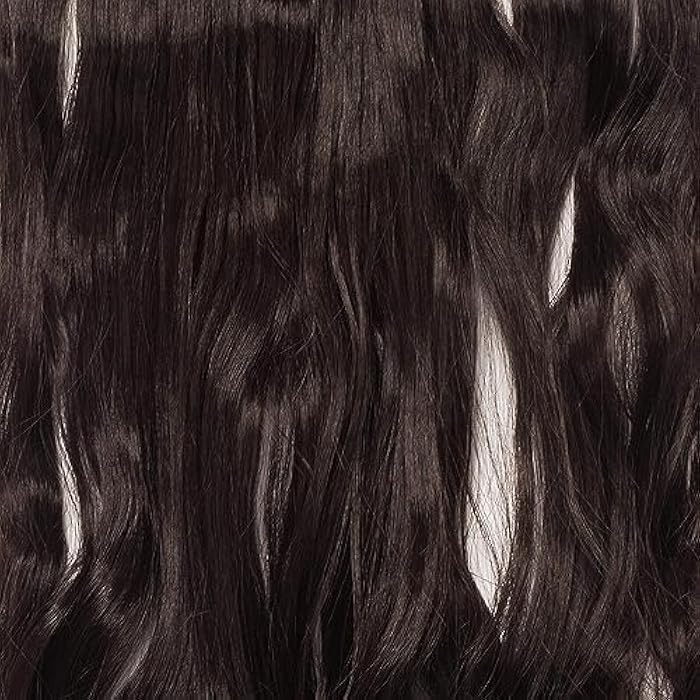 DILLARDS 30Inch Fashion Fluffy Long Straight Hair Extension Black Brown - Image 5